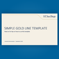 Calibri PowerPoint Template (Simple Gold Line)